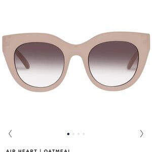 Le Specs Air Heart Oatmeal Glasses